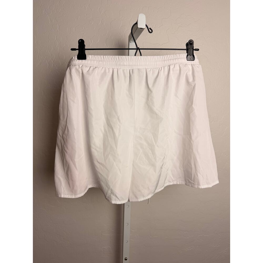 NWT Wild Fable White Snap Side Athletic Shorts XXL Red Stripe Y2K - Picture 2 of 8